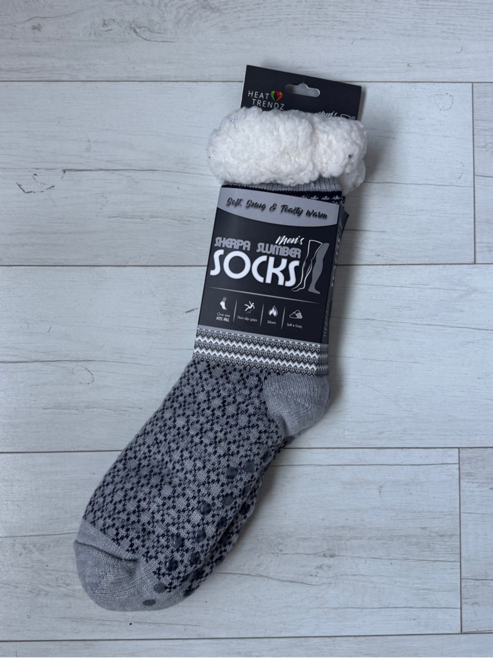 Men's Sherpa Slumber Socks - Gray